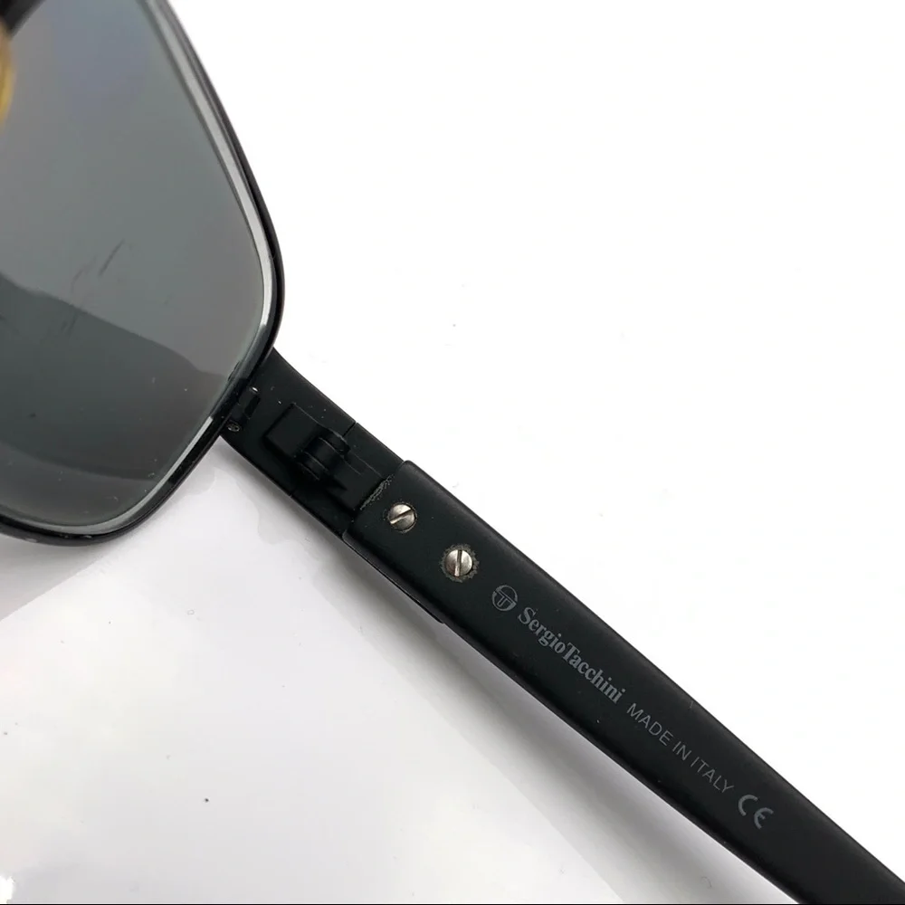 Sergio Tacchini ST1059 Black Oval Sunglasses Frame